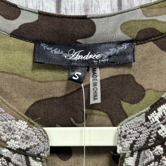 Andree’ By Unit Embroidered Camouflage Dress - Picture 5 of 9